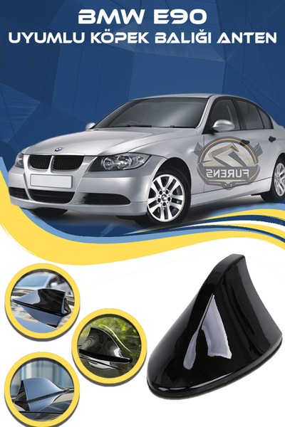Furens Bmw E90 Uyumlu Oto Balık Sırtı Anten Elektrikli Köpekbalığı Balina Tav...