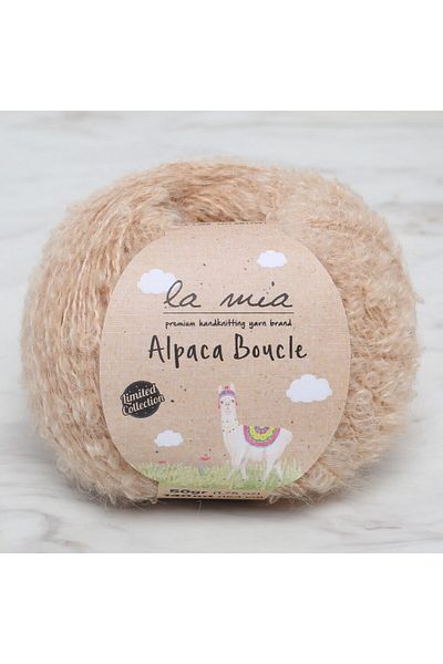 SAVA HOME COLLECTİON La Mia Alpaca Boucle Beige Πλεκτό Χειροποίητο 50 Gr - L308 - 34389