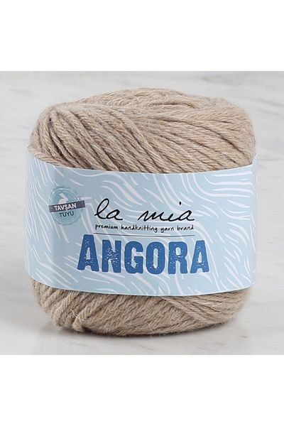 SAVA HOME COLLECTİON Прежда за ръчно плетене La Mia Angora 50 гр. светлокафява - L098 - 33806