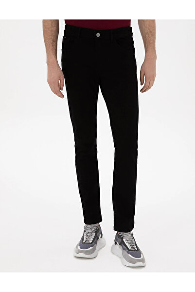 Pierre Cardin PİERRE CARDİN DOKUMA SİYAH SLİM FİT JEAN PANTOLON