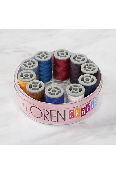 SAVA HOME COLLECTİON Σετ μικρών κλωστών ραπτικής Loren Crafts - 10 Χρώματα LRN