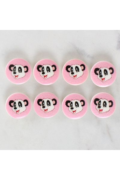 E NATIONAL Loren Crafts 8-Piece Panda Button