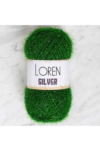 SAVA HOME COLLECTİON Loren Silver Green Hand Knitting Twine - RS0041 - 34101