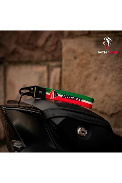 bofferland Ride Tag Motorcycle Automobile Fabric Hook Keychain 54