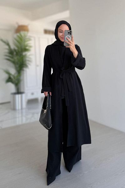 Ka Hijab Μαύρο Τριπλό Σετ