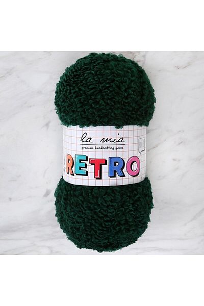 SAVA HOME COLLECTİON La Mia RETRO Σκούρο Πράσινο Πλεκτό Σχοινί - LM8103