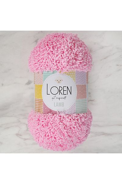 SAVA HOME COLLECTİON Loren Lamb Pink Πλεκτό Σχοινί - R082