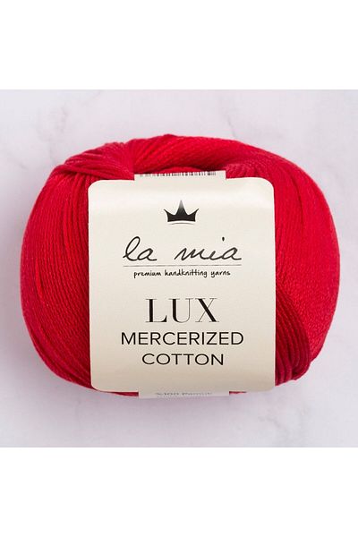 SAVA HOME COLLECTİON La Mia Lux Red Mercerized Cotton Hand Knit - 19 - 33745