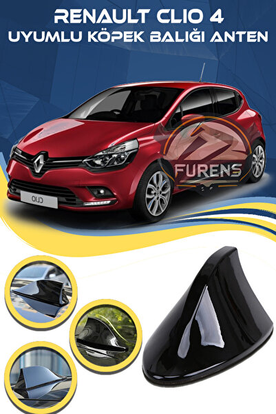 Furens Renault Clio 4 Uyumlu Oto Balık Sırtı Anten Elektrikli Köpekbalığı Bal...