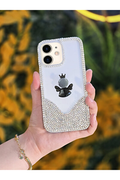 OSG iPhone 11 Uyumlu 3 Boyutlu Karakterli Taşlı Premium Lüüx Koruyucu Telefon...