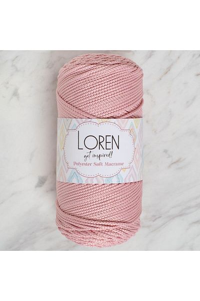 SAVA HOME COLLECTİON Loren Polyester Soft Macrame Pink Πλεκτό Κλωστή - LM042 - 34446