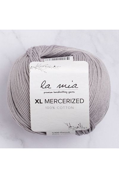 SAVA HOME COLLECTİON La Mia XL Mercerized Grey Πλεκτό Χειροποίητο Σχοινί - 232 - 33774