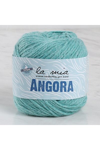 SAVA HOME COLLECTİON La Mia Angora 50gr Mint Green Hand Knitting Yarn - L130 - 33805