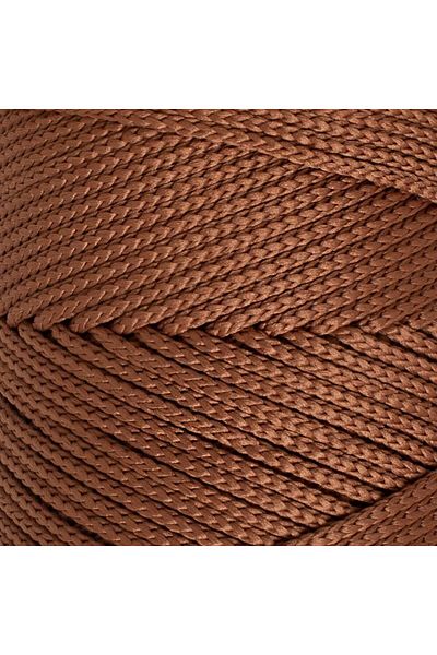SAVA HOME COLLECTİON Loren Polyester Soft Macrame Brown Πλεκτό Χειροποίητο Σχοινί - LM033 - 34439