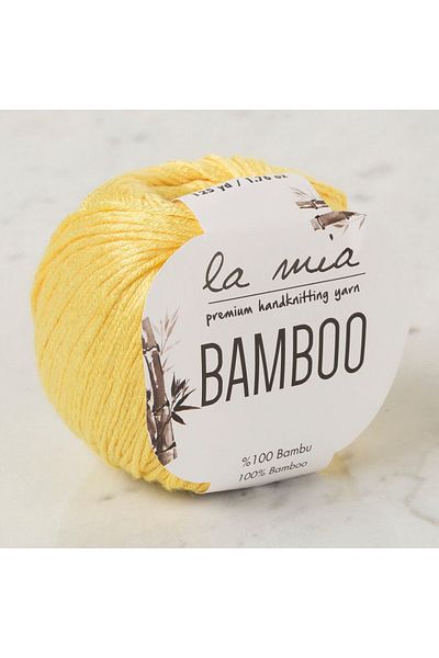 SAVA HOME COLLECTİON La Mia Bamboo Yellow Hand Knitting Yarn - L160 - 33852