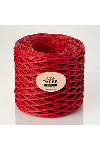 SAVA HOME COLLECTİON Κορδόνι από χαρτί Claret Red Loren - RH06