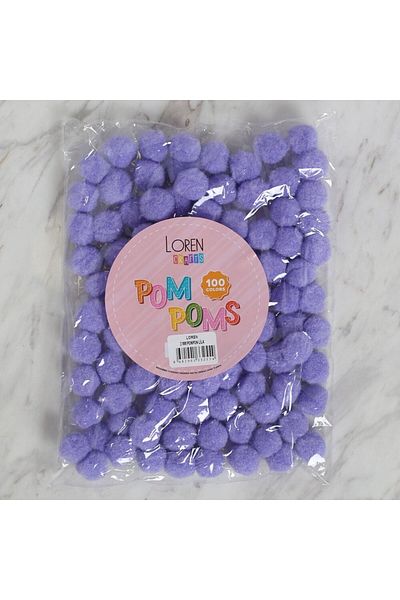 SAVA HOME COLLECTİON LOREN CRAFTS 2 CM 100 ΤΕΜ ΛΙΛΑ ΠΟΜΠΟΝ