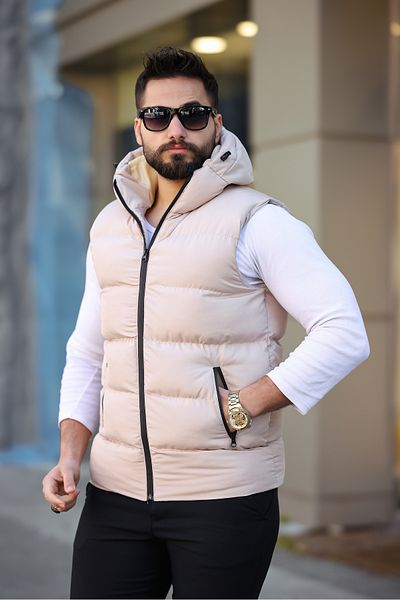 S&M CLOTHİNG New Season Waterproof Puffy Vest