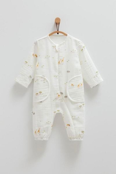 KIPIRIK BABY Safari Model Ecru Baby Jumpsuit