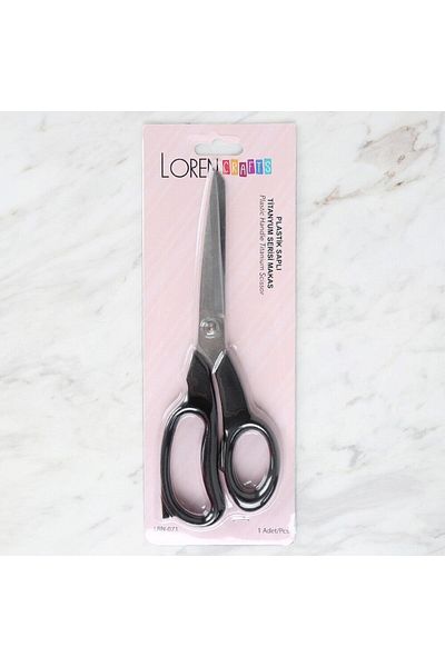SAVA HOME COLLECTİON Ψαλίδι μαύρο τιτάνιο - Loren Crafts Πλαστική λαβή LR