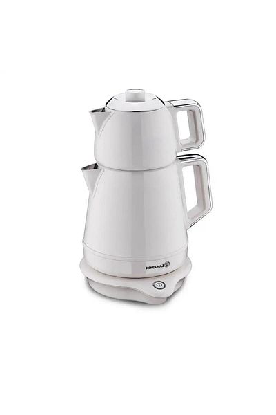 KORKMAZ A332-05 Electric Teapot Vanilla/Chrome