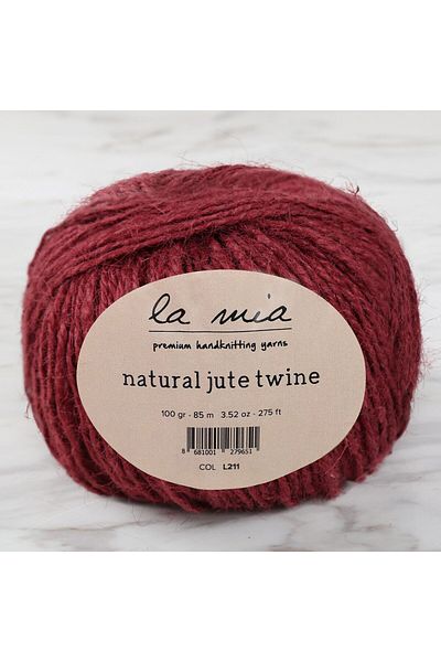 SAVA HOME COLLECTİON La Mia Natural Jute Twine 100 gr Κόκκινο Σχοινί Ιούτας - L211 - 34105