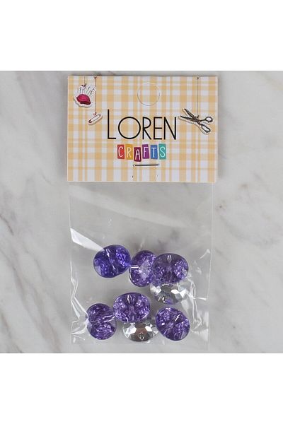 shop Loren Crafts Lilac 8 Li Button - 235