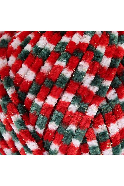 La Mia Yarn La Mia Mellow Christmas Silver Glitter Hand Knitting Yarn -