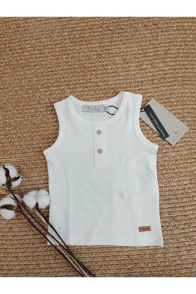 I.ZOYA UNISEX Bebek+Çocuk Atlet Pamuk Elastanlı  / Kolsuz 9 ay-4 yaş