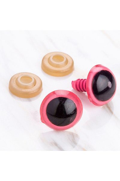 SAVA HOME COLLECTİON Loren 16 mm Ροζ 5 Ζεύγη Μάτι Amigurumi