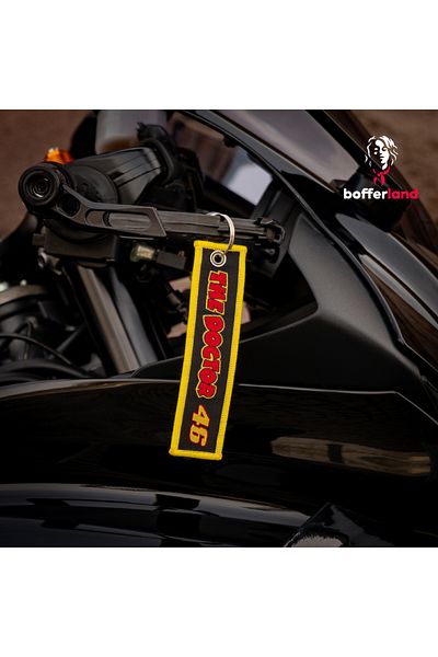 bofferland Ride Tag Motorcycle Automobile Fabric Hook Keychain 48