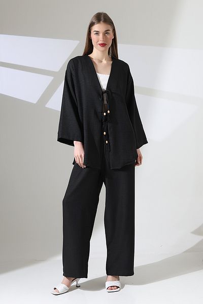 ensade Woven Double Set - Lace-Up