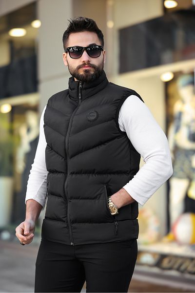 S&M CLOTHİNG НОВ СЕЗОН ВОДОУСТОЙЧИВА ПУХНА ЖИЛЕТКА С ДЕТАЙЛИ ЗА ТАКЕЛА