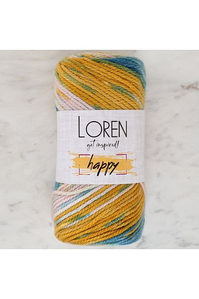 SAVA HOME COLLECTİON Loren Happy Ebruli Πλεκτό Κλωστή - RH019 - 34304