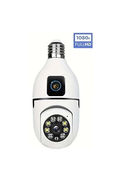 shop O-kam 4046 Full Hd 2mp Gece Görüşlü Wifi Çift Lensli Ampül Kamera 4mm Le...