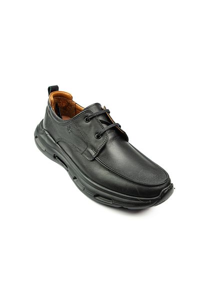 MARCOMEN 21395 Black Leather Men's Casual Shoes