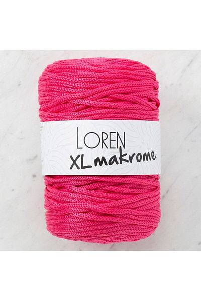 SAVA HOME COLLECTİON Loren XL Macrame Fuchsia Πλεκτό Κλωστή - R013 - 33713