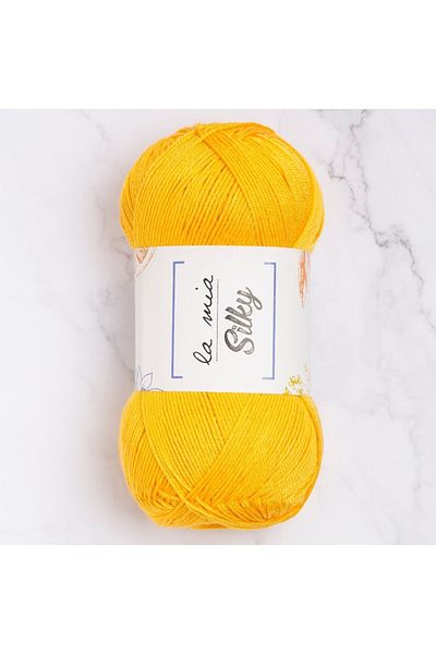 SAVA HOME COLLECTİON La Mia Silky Mustard Yellow Πλεκτό Χειροποίητο Σχοινί - L003 - 33673