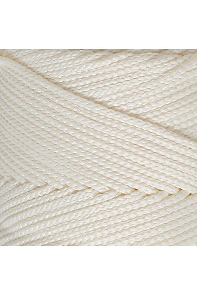 SAVA HOME COLLECTİON Loren Polyester Soft Macrame Cream Πλεκτό Χειροποίητο Σχοινί - LM003 - 34427