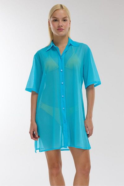 AYYILDIZ 3812 Turquoise Beach Dress