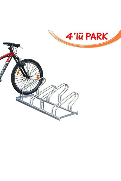 İlgi Trafik Bisiklet Park Ayağı Bisiklet Park Yeri Sistemleri Alanı Demiri 4'lü 40x140 cm Gri