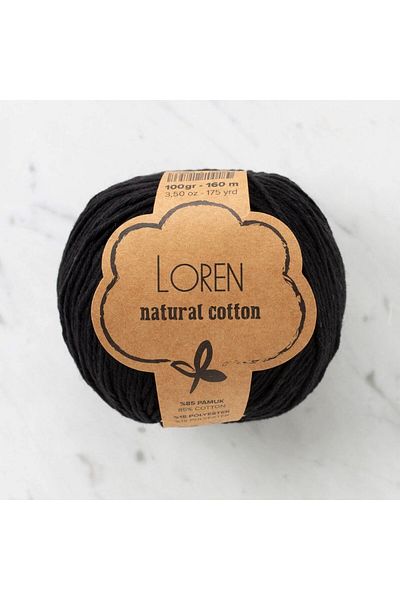 SAVA HOME COLLECTİON Loren Natural Cotton Μαύρο Πλεκτό Χειροποίητο Σχοινί - R004 - 33908