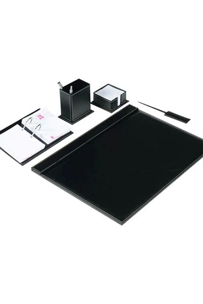 Gıpta Black Desk Mat Set - 7101 Model, 5 Piece Display