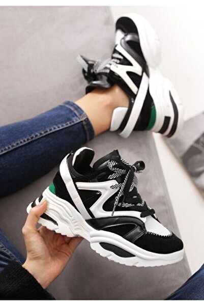 B T Shoes Γυναικεία Μαύρα Σνίκερς Knower