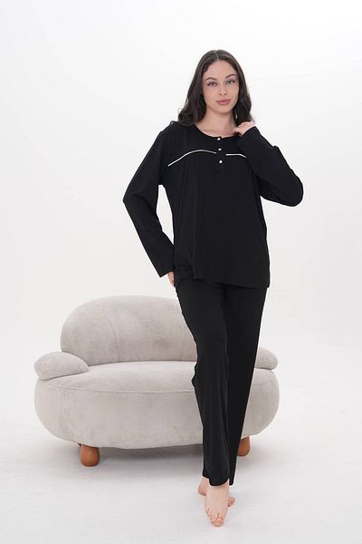 MANSHET Women's Plus Size Pajamas Set 2-Piece Long Sleeve Special Design