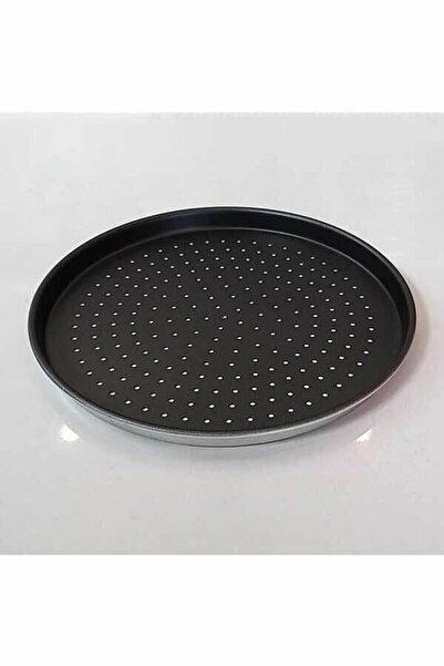 ÖZDEMİR METAL Özdemir Teflon Delikli Pizza Tavası 32 Cm