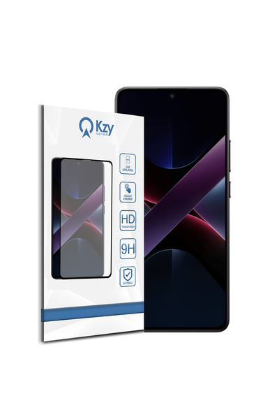 KZY İletişim Xiaomi Poco X7 Pro ile Uyumlu Tam Kaplayan Temperli Ekran Koruyu...
