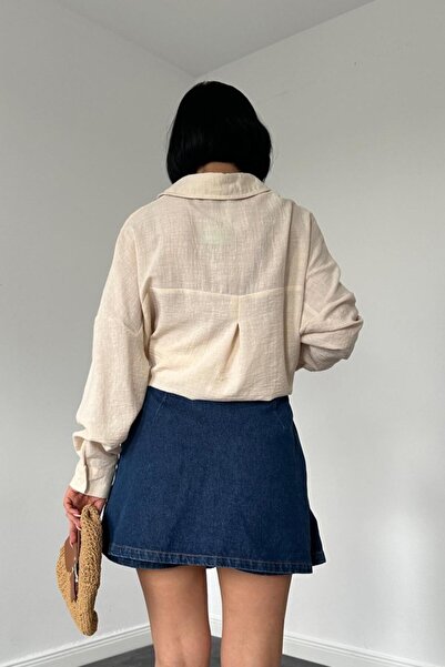 JANES Cream Stone Embroidered Shirt