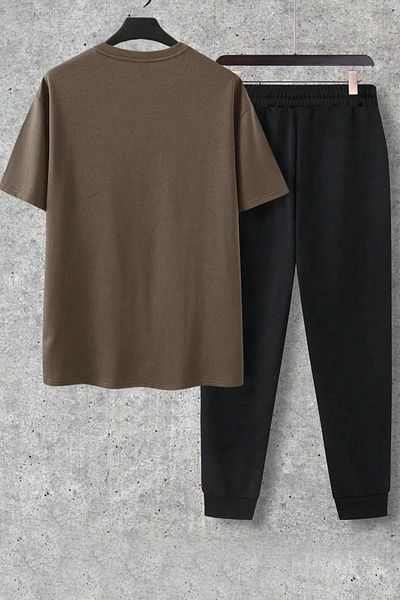 uyguntarz Unisex 2-Piece Los Angles Printed Tracksuit Set