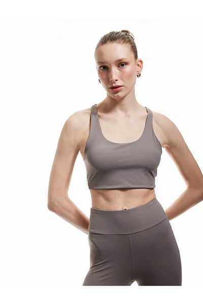 Koton Sleeveless U Neck Window Detailed Sports Bra